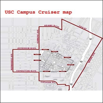 USC Campus Cruiser Map