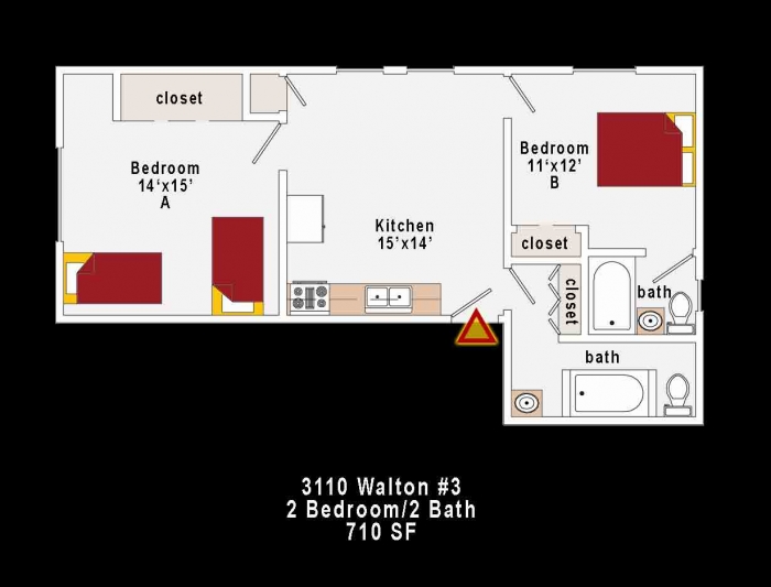3110 Walton Ave, Los Angeles, California 90007, 2 Bedrooms Bedrooms, ,2 BathroomsBathrooms,Apartment,For Rent,Walton Ave,2,1024